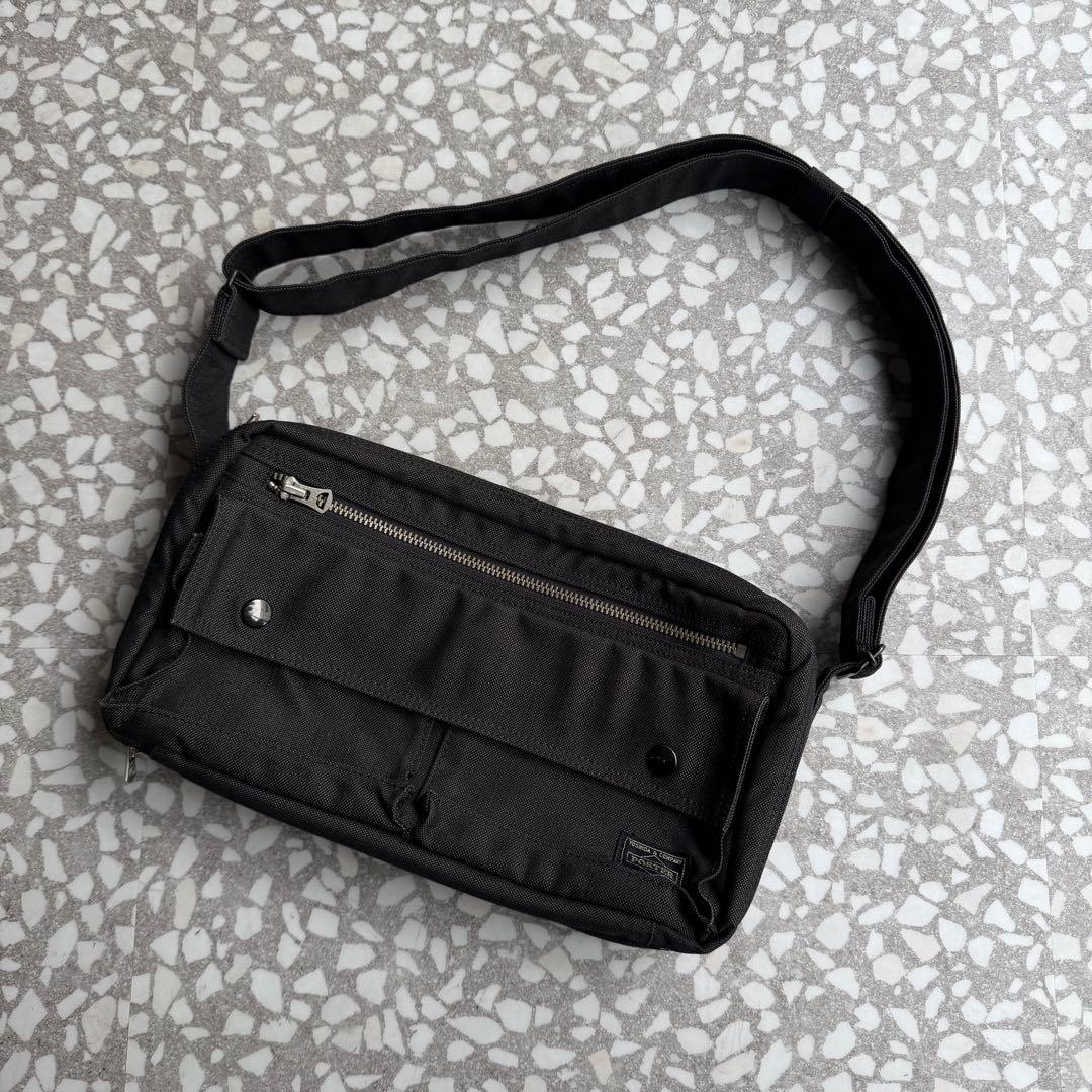 【長さ調整可能、渋め】PORTERハンドバッグ鞄古着アーカイブ年代問わずポーチ