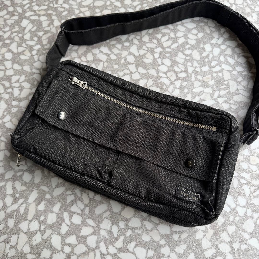 【長さ調整可能、渋め】PORTERハンドバッグ鞄古着アーカイブ年代問わずポーチ