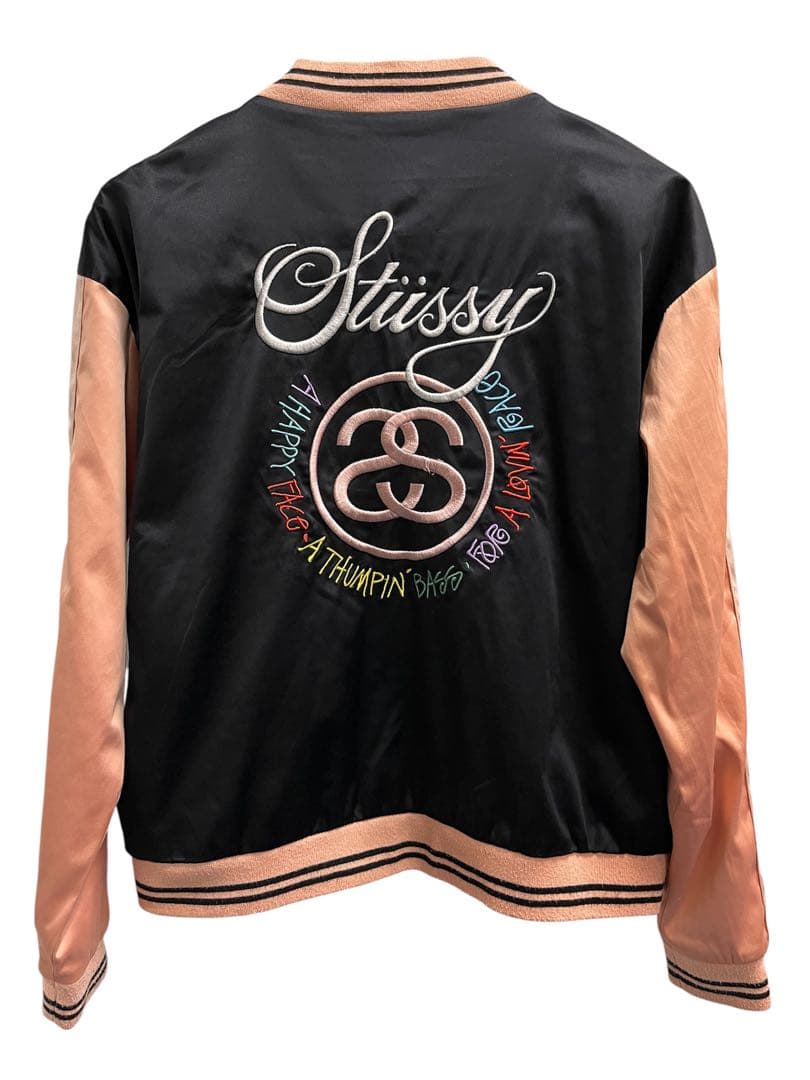 値下げ ステューシー Stussy ロゴ マーク SS 王冠 刺繍 スカジャン