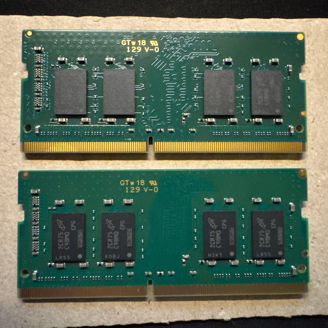 Crucial（Micron製）DDR4-3200 16GB(8GB×2)