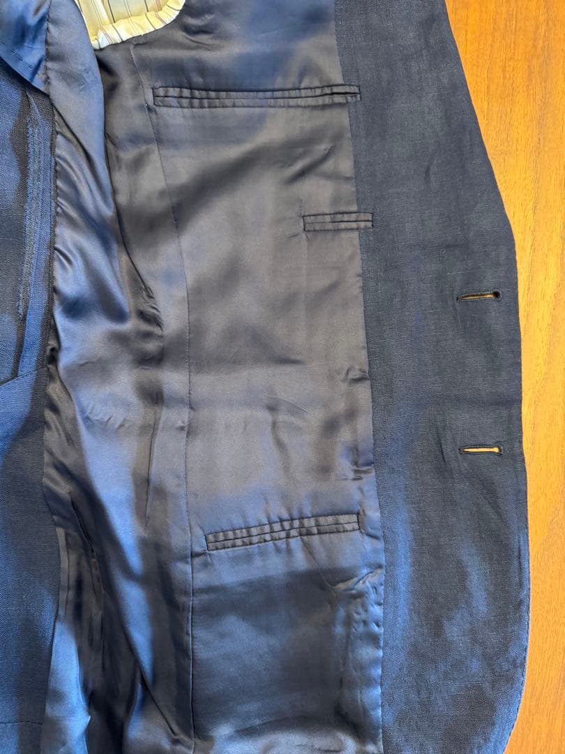 Polo Ralph Lauren テーラードジャケット ネイビー リネン