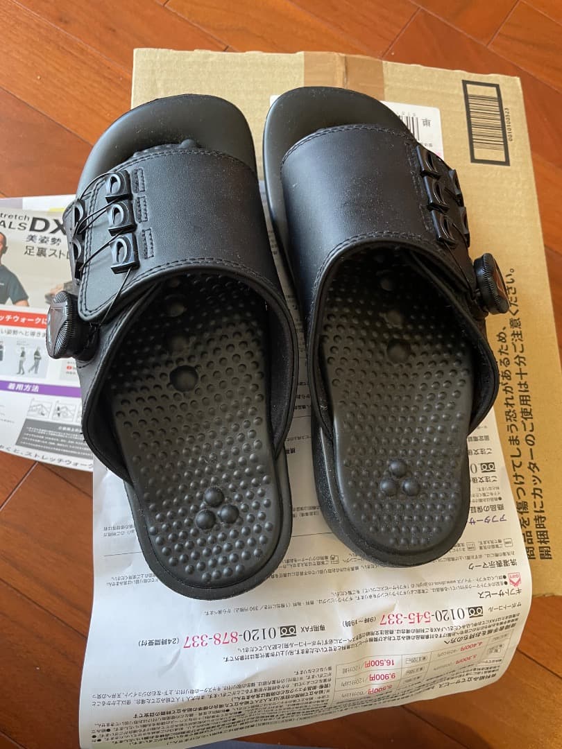 2025年モデル 兼子ストレッチサンダル DX ブラック 「未使用」