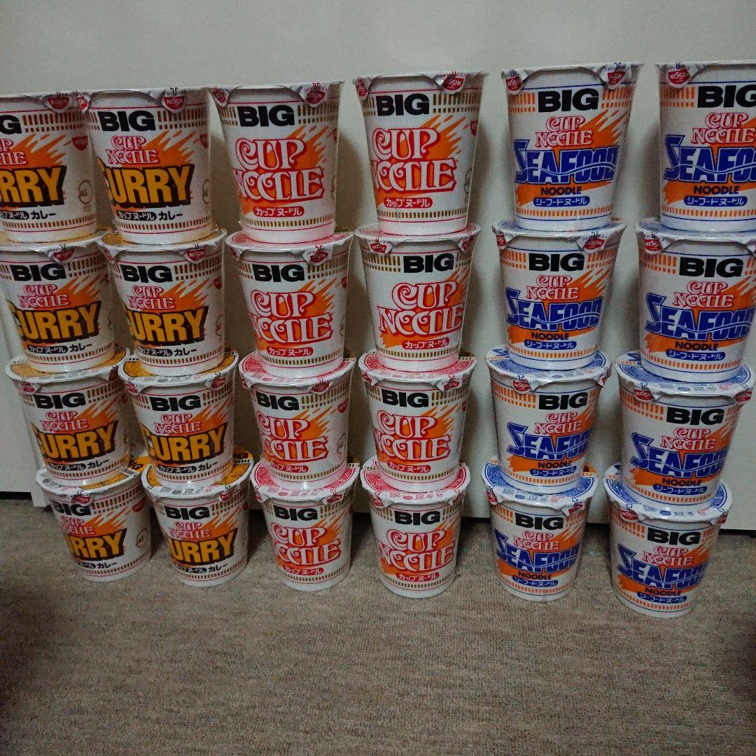 日清 カップヌードルBIG他 カップ麺 まとめ売り 40個セット