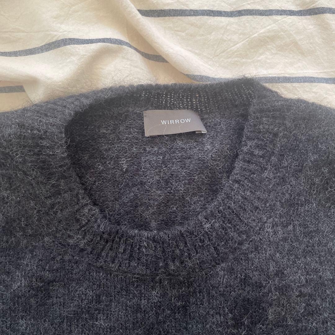 トップス wirrow Alpaca wide knit pullover 23aw