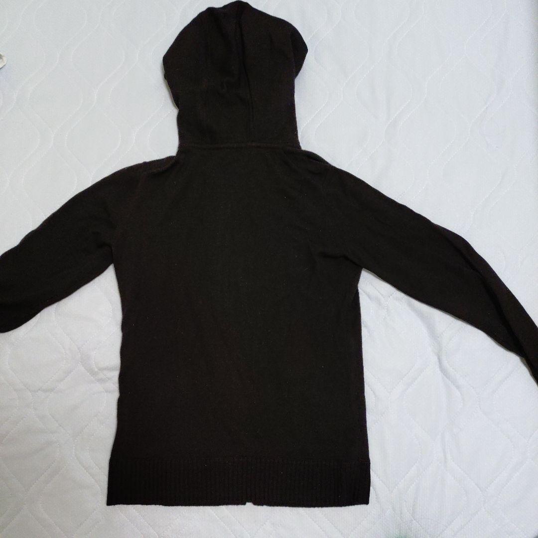 バーバリーロンドン 長袖ニット ジップパーカー ブラック １