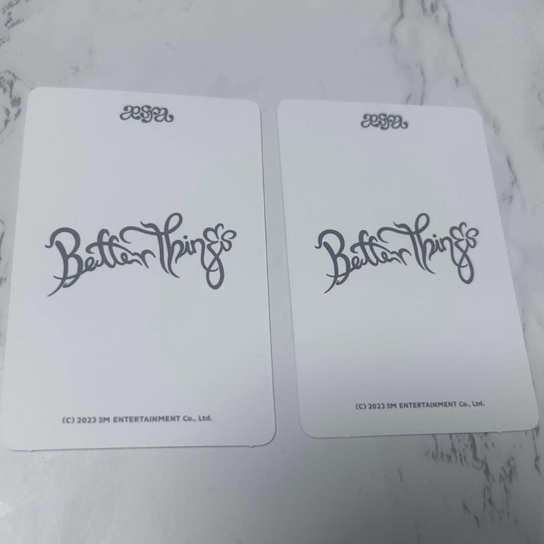 aespa better things ウィンターコップリ ング 特典トレカ