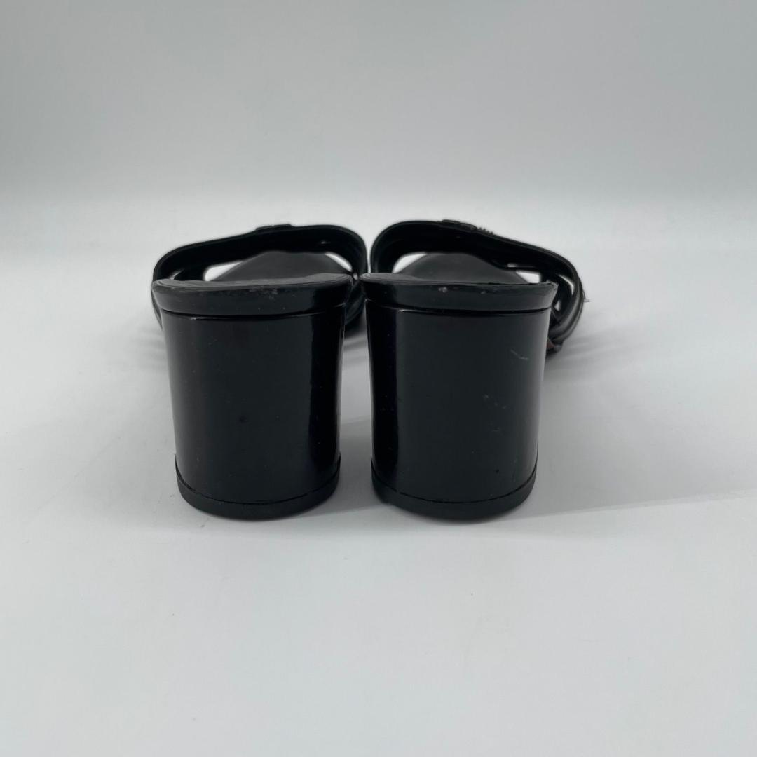 良品✨シャネル ココマーク ミュールサンダル スエード レザー 黒 ブラック