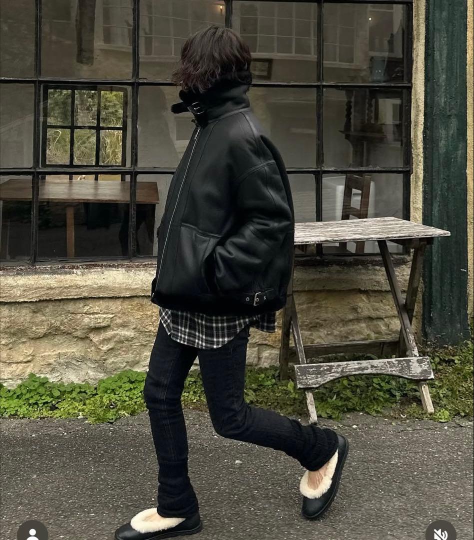 靴 UGG Zora Leather Ballet Flat 23.5