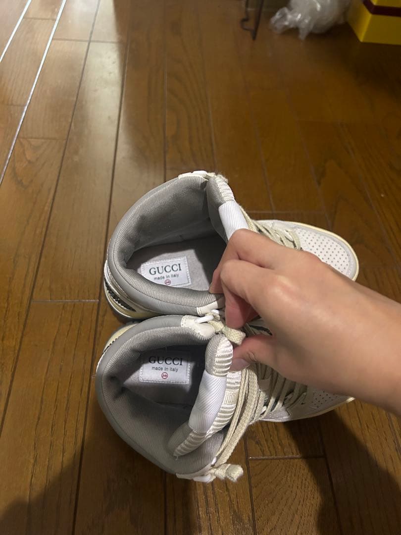 【GUCCI】美品ハイカットスニーカー【4/13まで即出荷可】