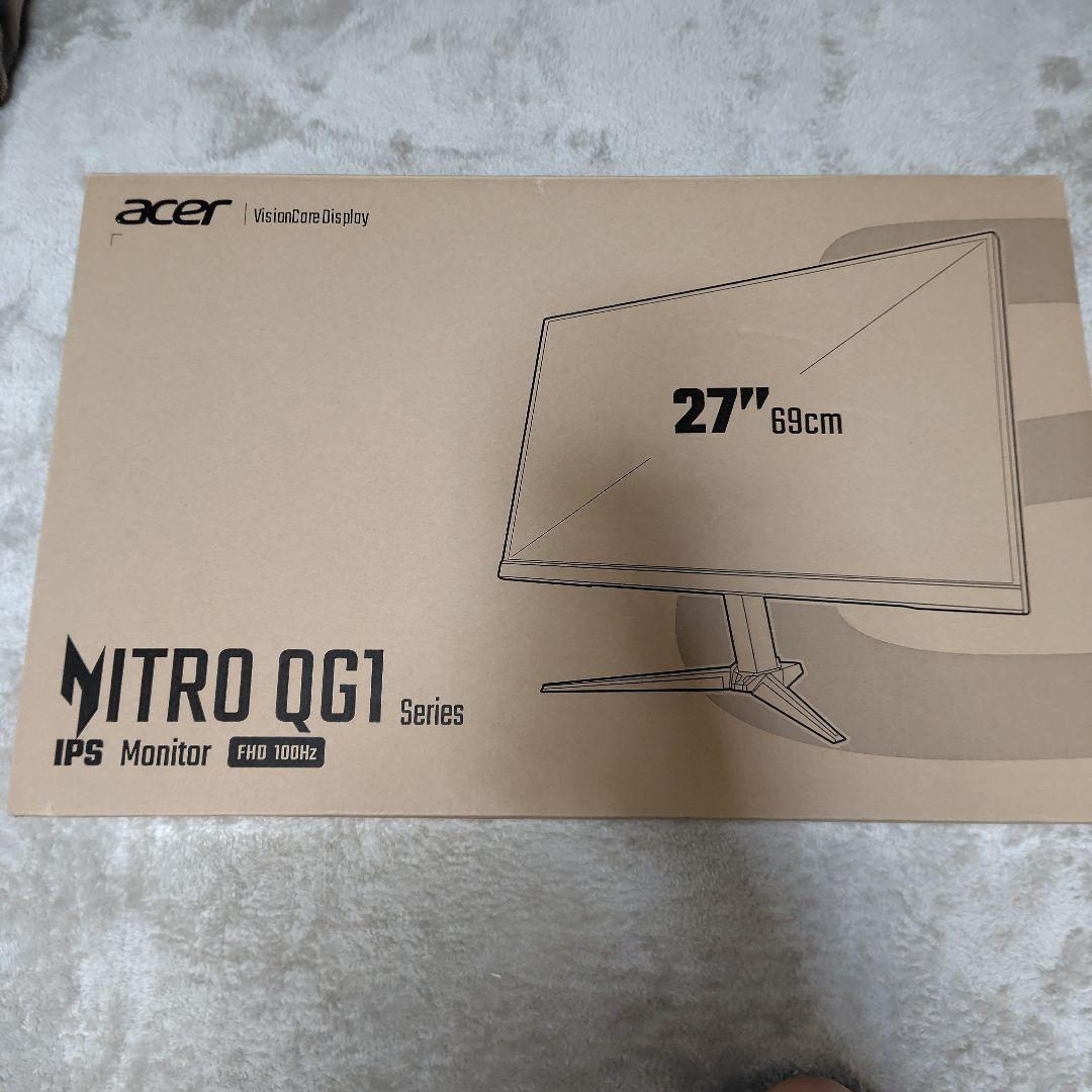 acer Nitro QG1 27インチ IPS モニター 本体