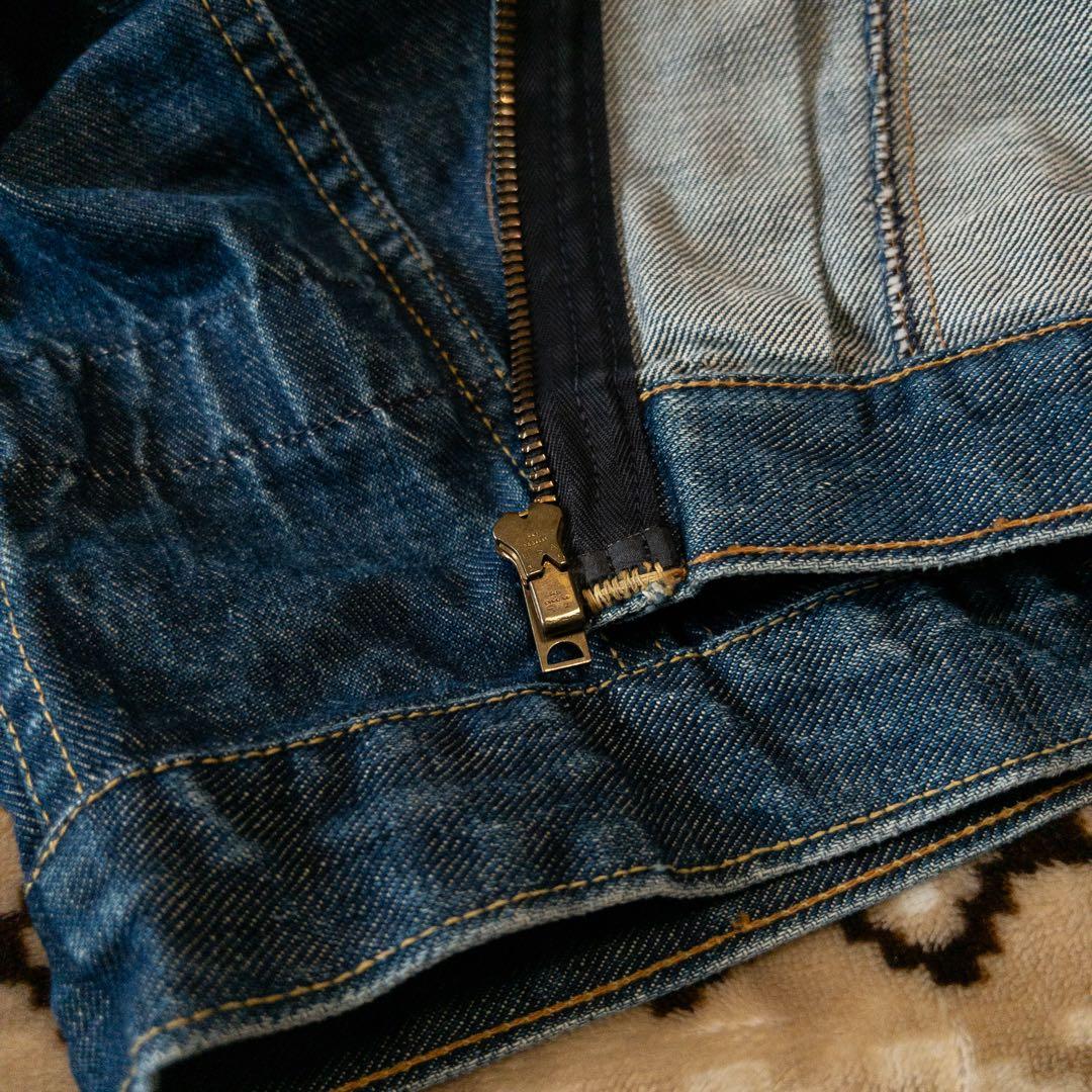 50s wrangler 11mjz 前期　オリジナル　真紺　縦ベル　38