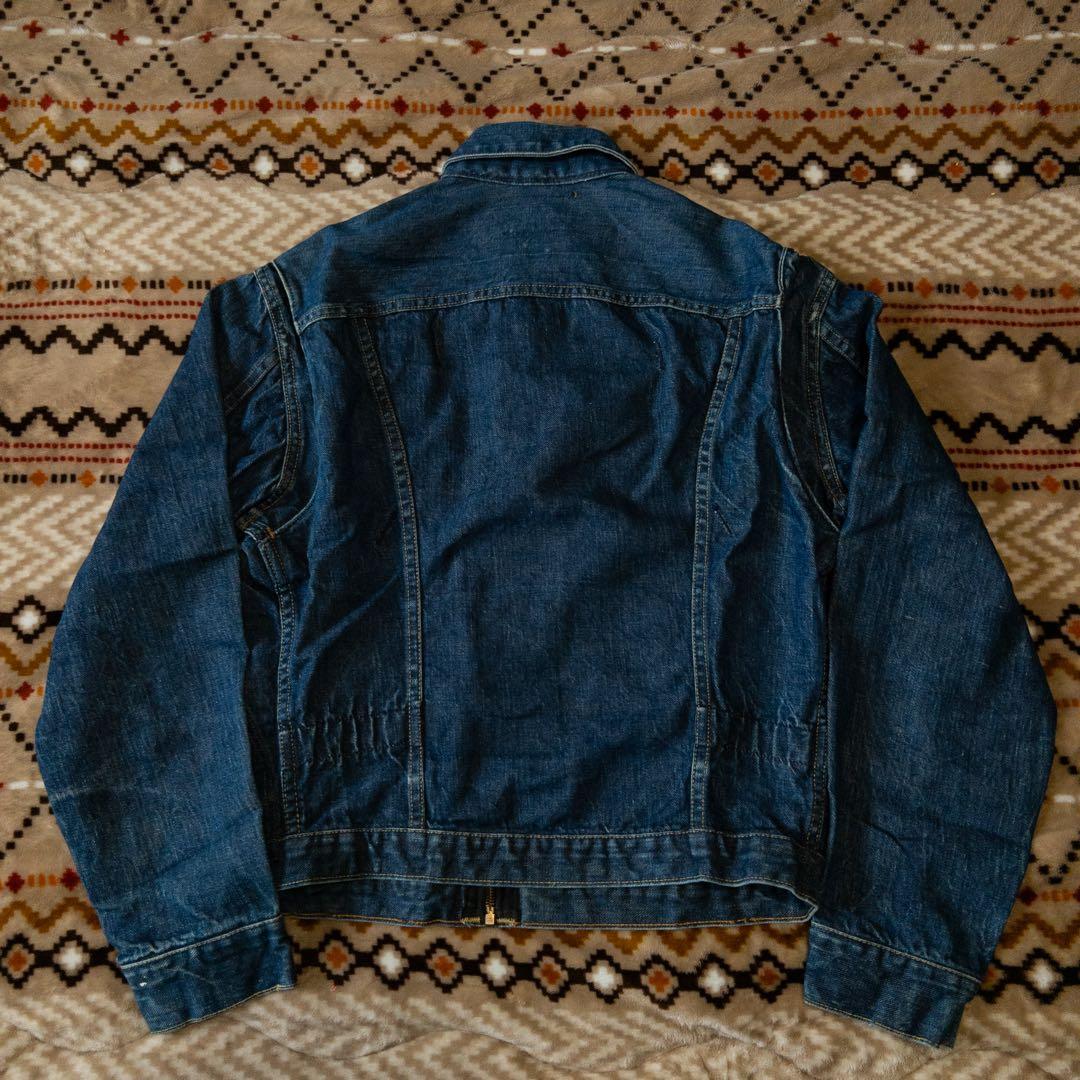 50s wrangler 11mjz 前期　オリジナル　真紺　縦ベル　38