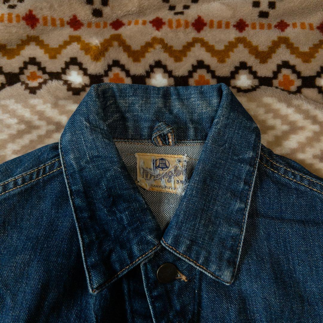 50s wrangler 11mjz 前期　オリジナル　真紺　縦ベル　38