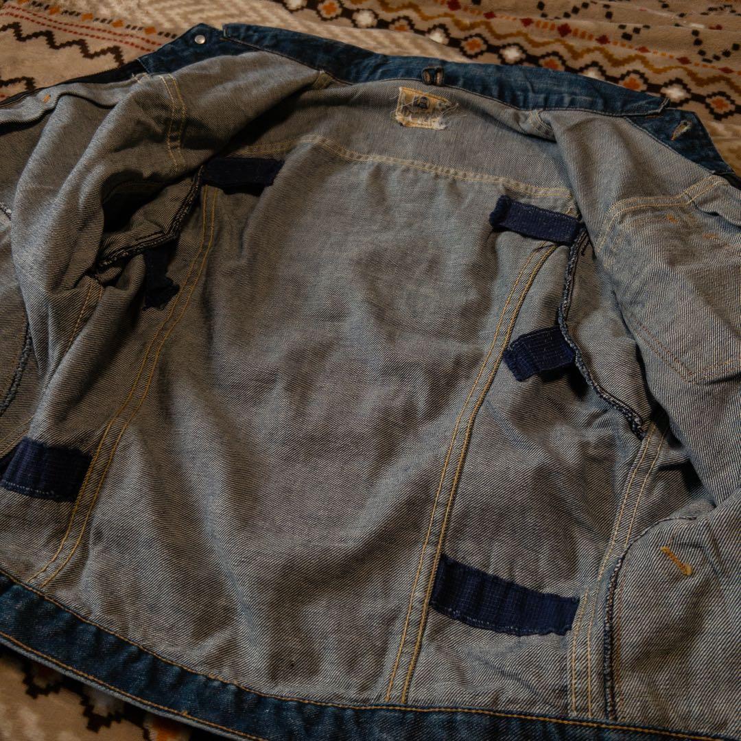 50s wrangler 11mjz 前期　オリジナル　真紺　縦ベル　38