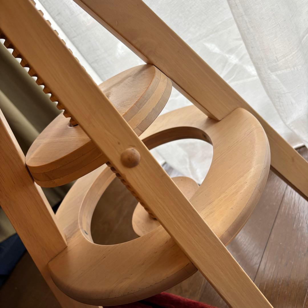 美品　広松木工 SPIN ハイスツール スピンスツール　チェック柄