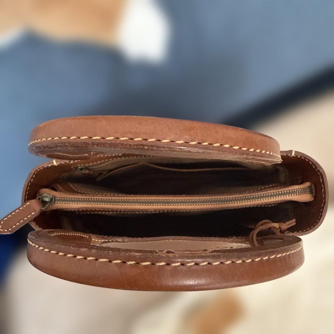 【未使用に近い】genten カットワークハンドバッグ