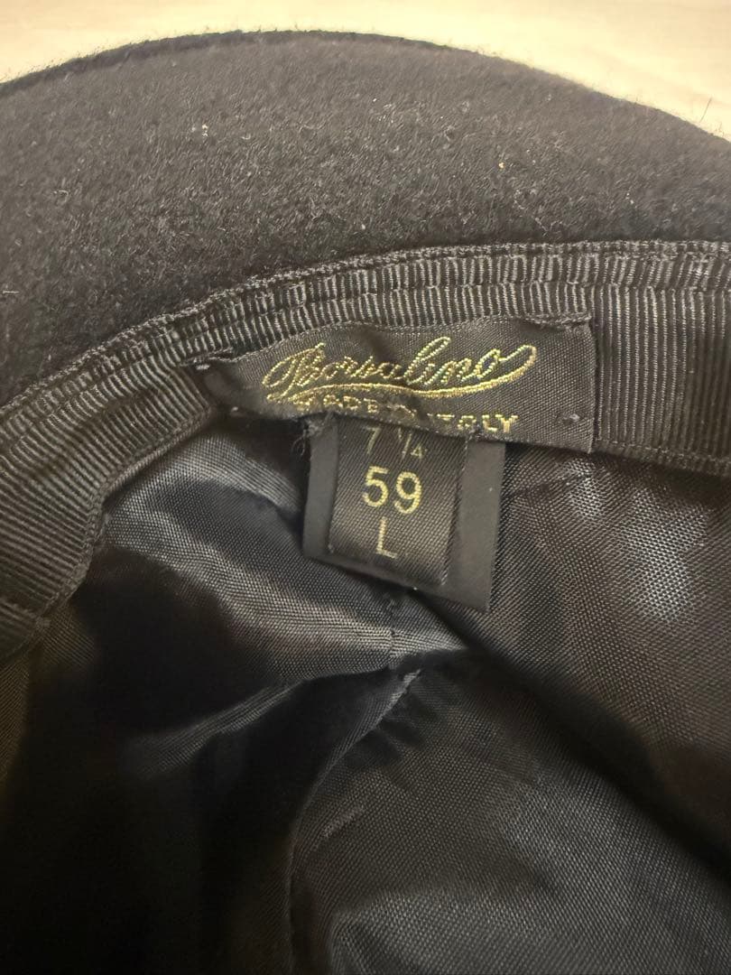 90s Y's for men × Borsalino 中折れフェルトハット 黒