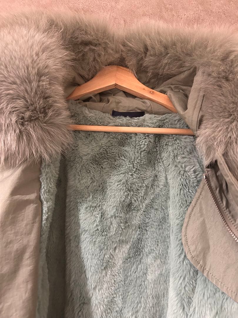 ポリーヌブロー　ラクーンファー モッズコート