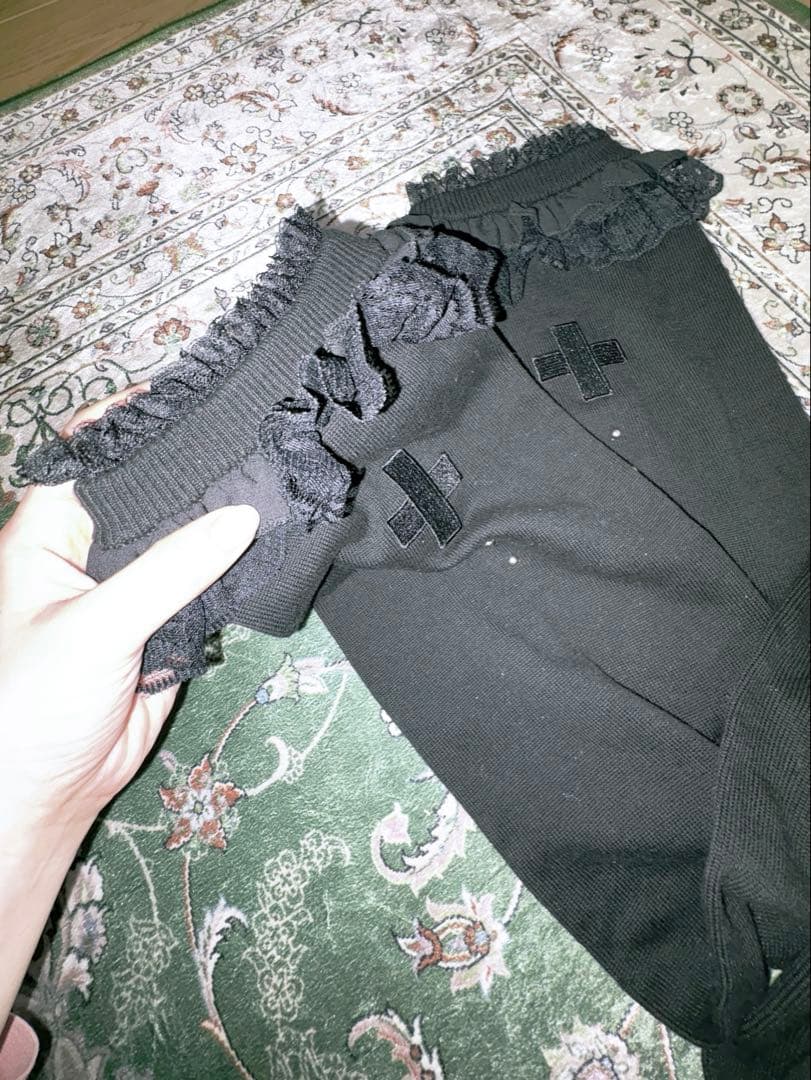 【タグ付き】AVENCHUMU×DimMoire 黒 レッグウォーマー