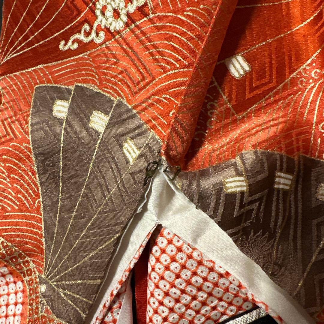 成人式　正絹　振袖・化繊襦袢・帯・3点セット