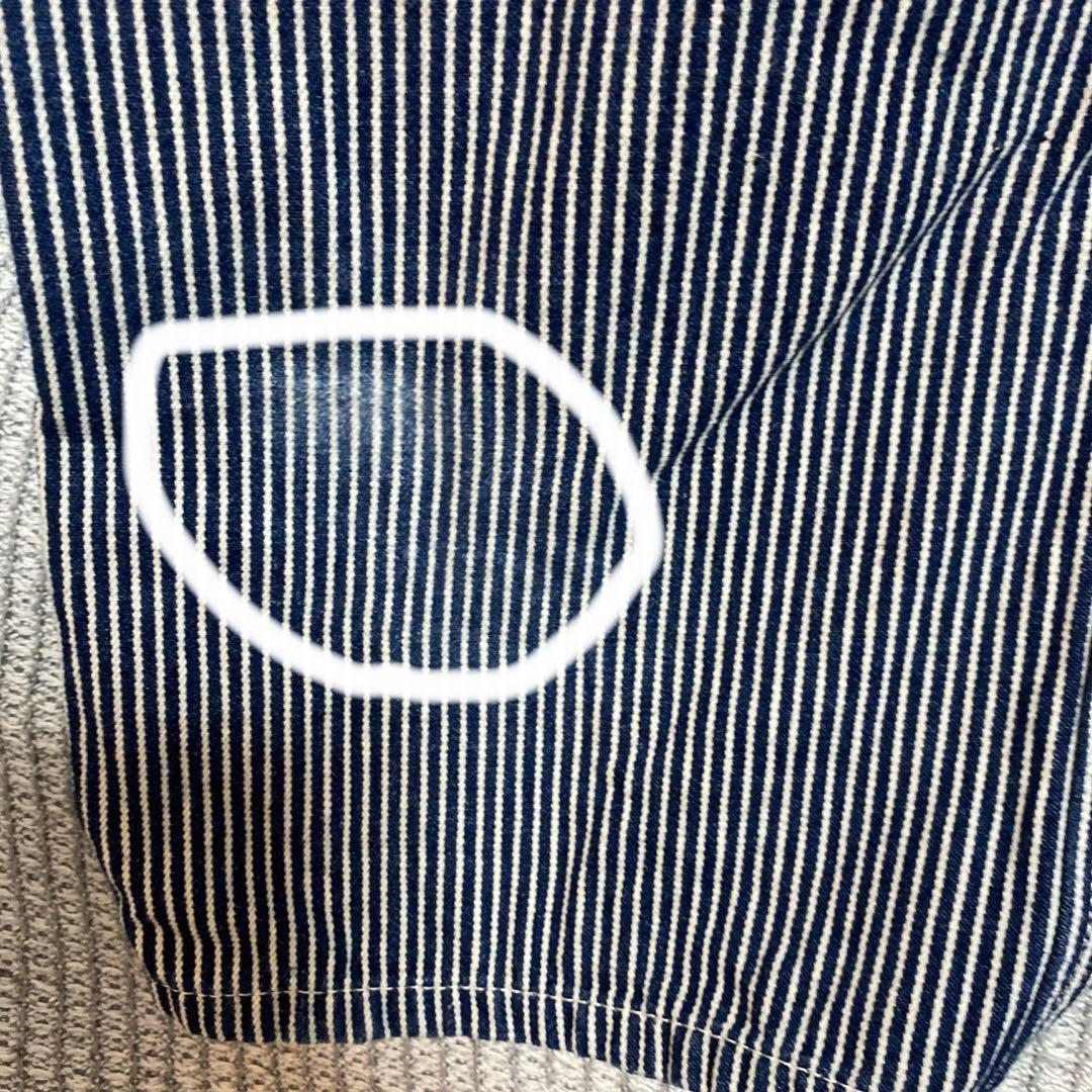 チ*ー様 バンソン　トムとジェリー　刺繍　デニム　ジーンズヒッコリー　濃紺　34