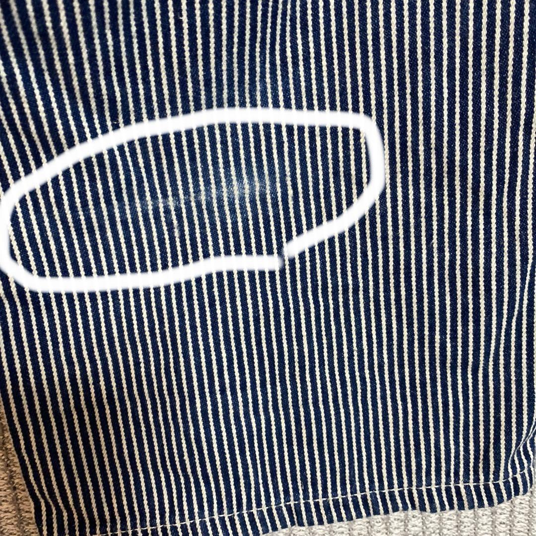 チ*ー様 バンソン　トムとジェリー　刺繍　デニム　ジーンズヒッコリー　濃紺　34