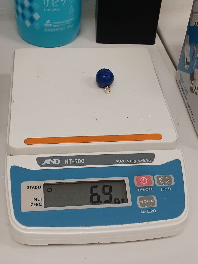 ★【新品未使用品】K18YG ラピスラズリブラウンダイヤトップGSTV 21-5