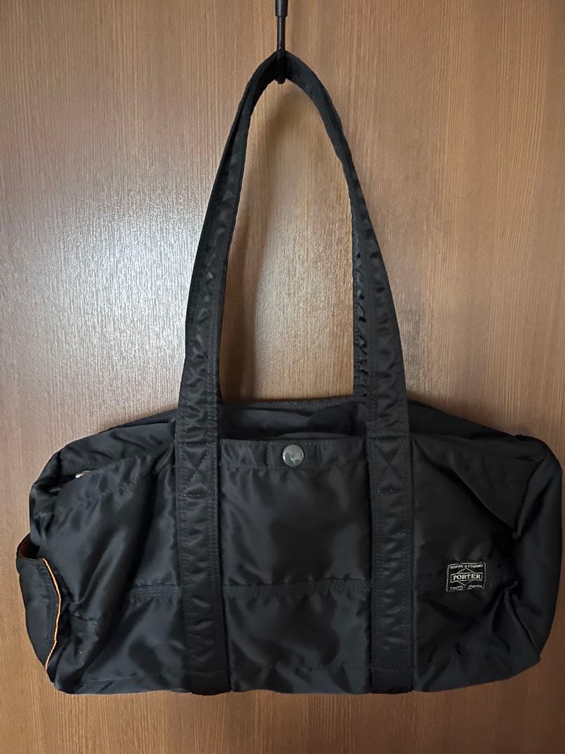 PORTER ポーター タンカー ミニボストン 黒 ドラムバッグ