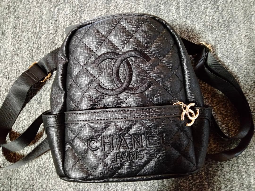 シャネル ノベルティ 非売品 ブラック リュック バッグ パック 未使用