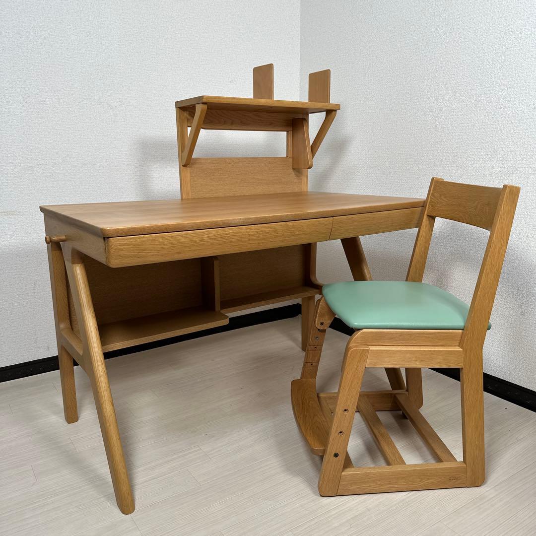 浜本工芸 デスク・椅子・本棚セット / 学習机 勉強机 書斎机 i4※