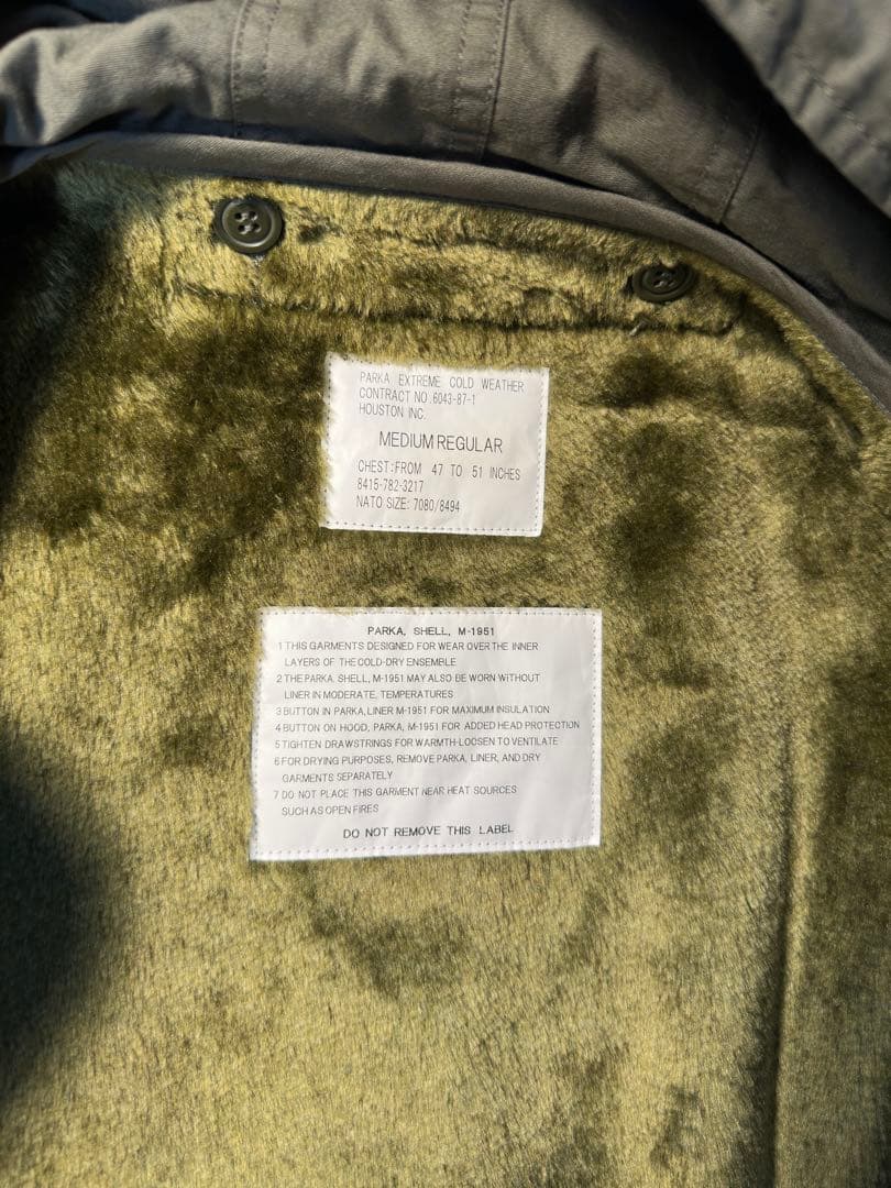HOUSTON M-51パーカー モッズコート ライナー付き