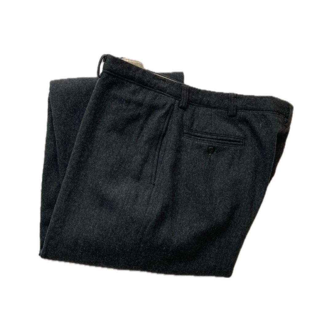 【USA製】90s ポロラルフローレン メリノウールスラックス W36 極美品