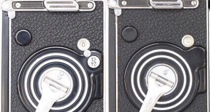 ローライ 二眼 2.8F（黑文字盤）/3.5F（黑文字盤）用 皮を飾ります