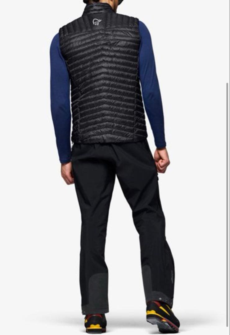 新品ノローナ トロールヴェゲンスーパーライトダウン800ベスト メンズ ベスト