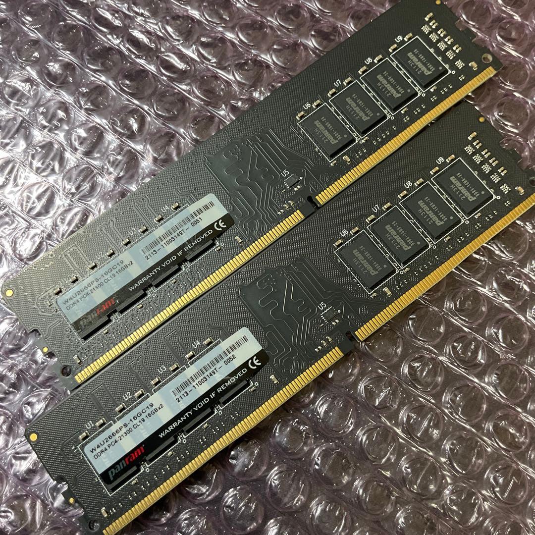 DDR4-2666 32GB=16GB×2 WSU2666-PS-16GC19