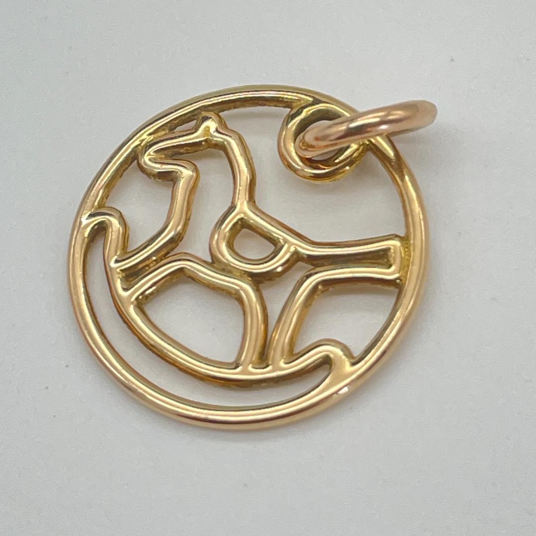 エルメス ダダ ネックレストップ 750PG K18　ペンダントジュエリー