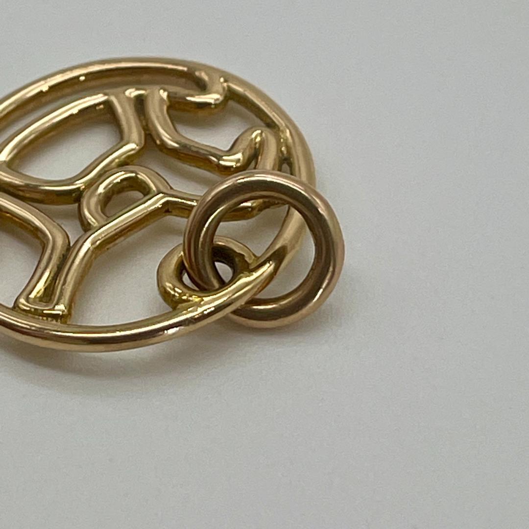 エルメス ダダ ネックレストップ 750PG K18　ペンダントジュエリー