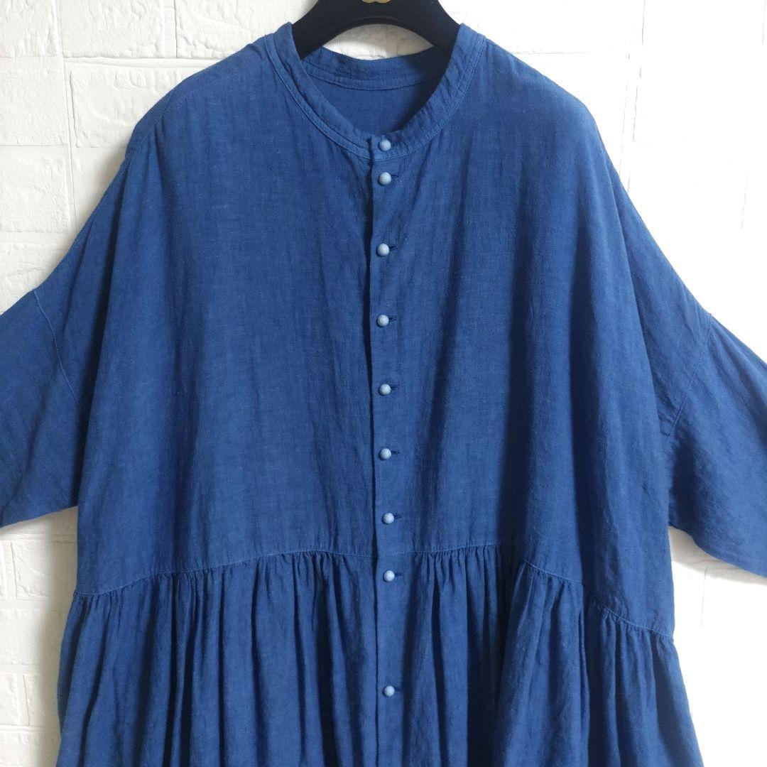 専用✨ネストローブ　アップサイクルリノ インジゴ ダイ　 チュニック 2way