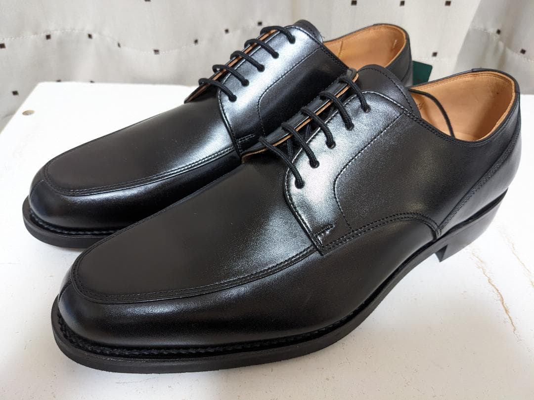 未使用品 スコッチグレイン F-0345 Uチップ レザー シューズ 24.5