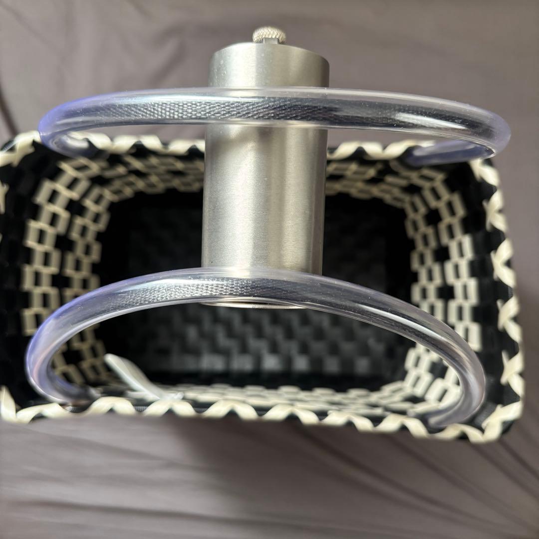 MARNI ブラック✖︎アイボリー 編み込み バスケットバッグ