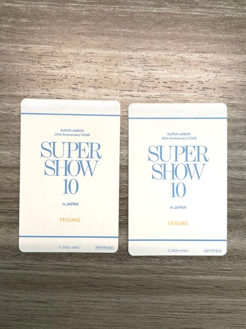 SUPER JUNIOR SS10 mu-mo EC購入特典 トレカ イェソン