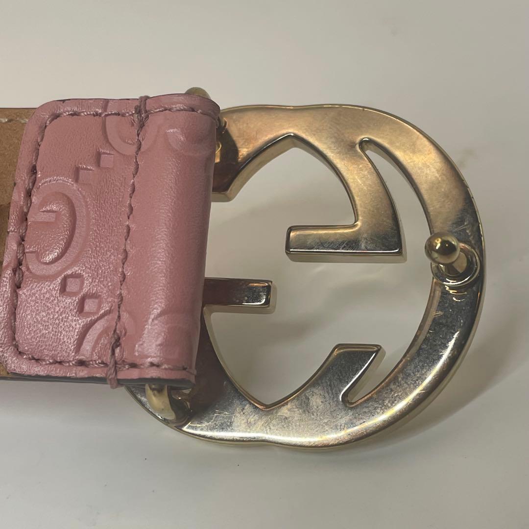 希少♡GUCCI✨グッチ　グッチシマ　インターロッキングG　レザーベルト