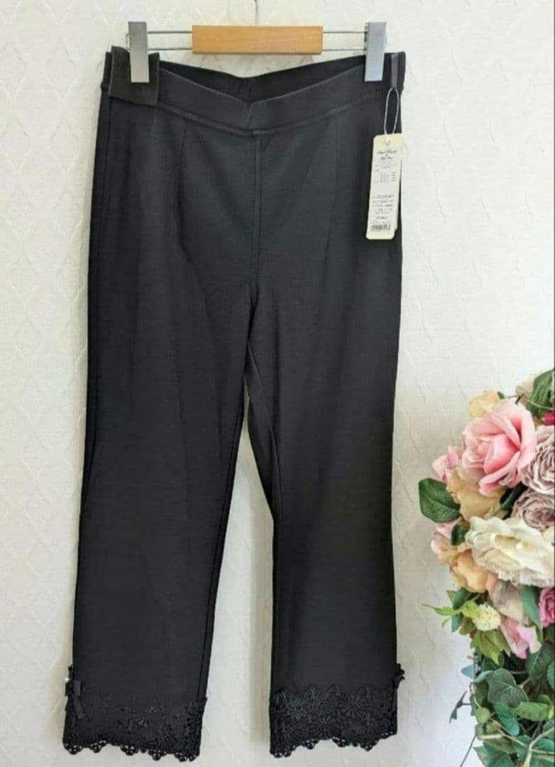 再入荷ラスト　スーパービューティー2025秋冬カタログ　裏起毛パンツ　黒44