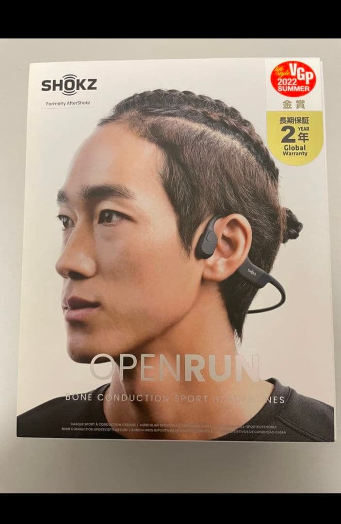 SHOKZ OpenRun 骨伝導イヤホン ブラック