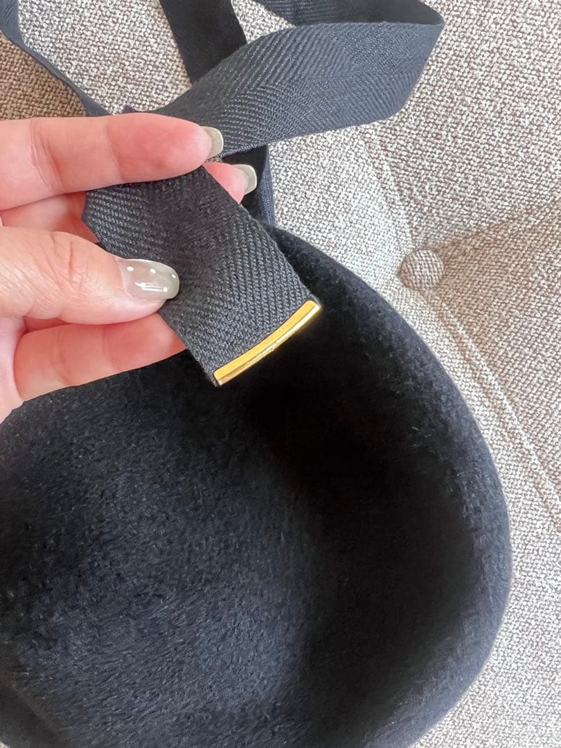 ブラックウールベレー帽