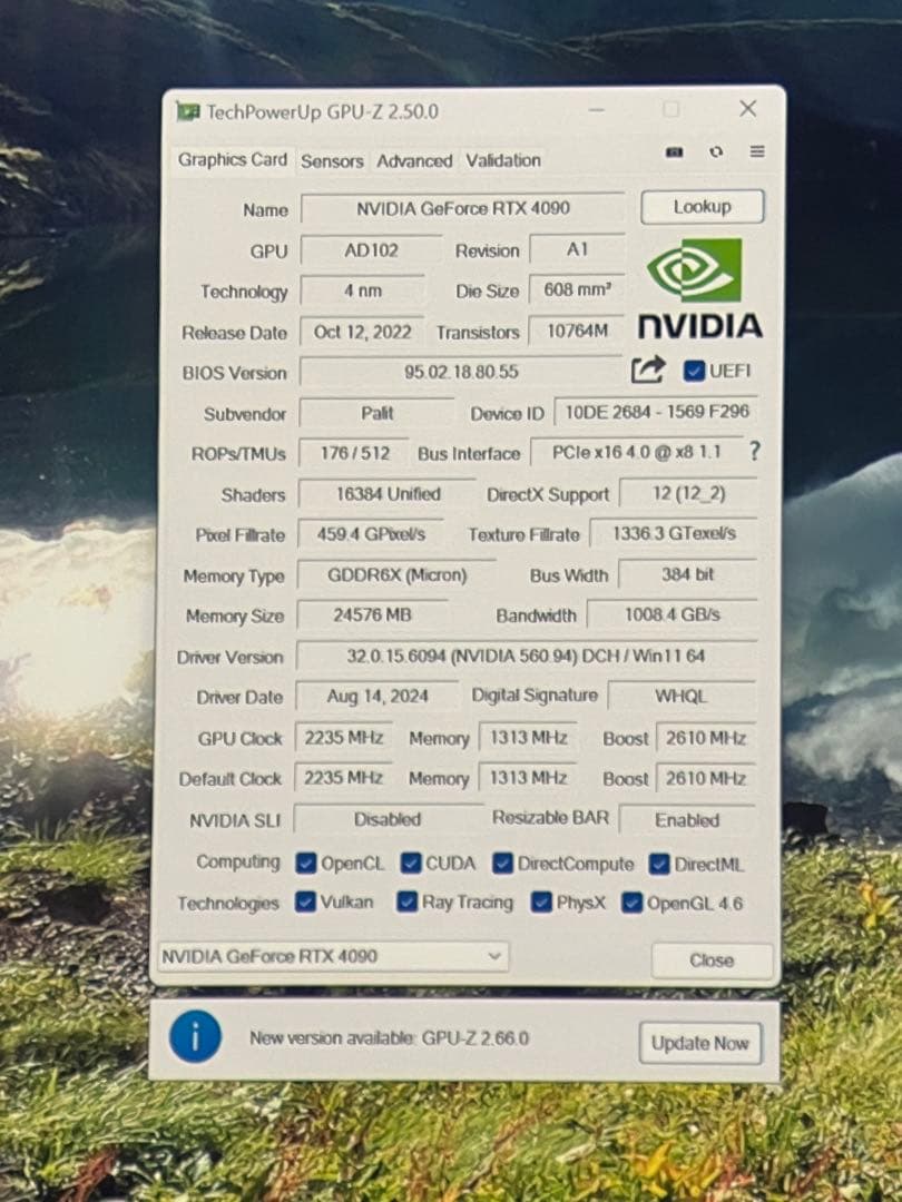 グラフィックボード・グラボ・ビデオカード PALIT GeForce RTX 4090 24GB OC