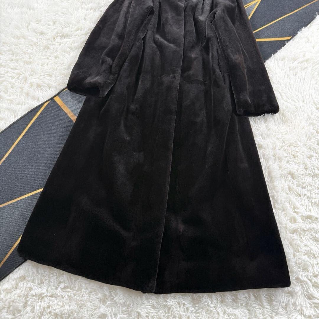 総丈132㎝ サガミンク シェアード コート ロング XL相当 AA140