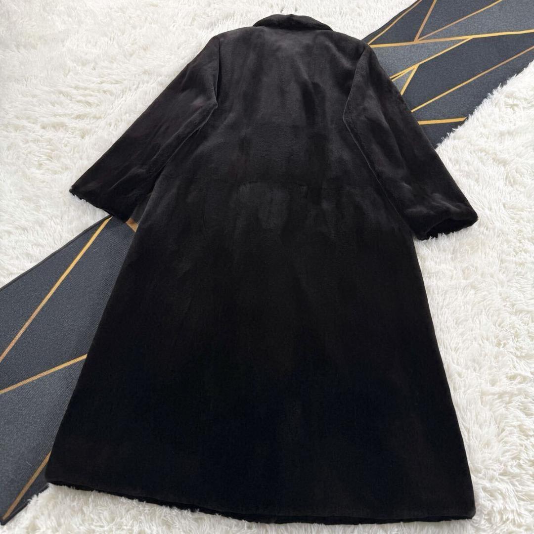 総丈132㎝ サガミンク シェアード コート ロング XL相当 AA140