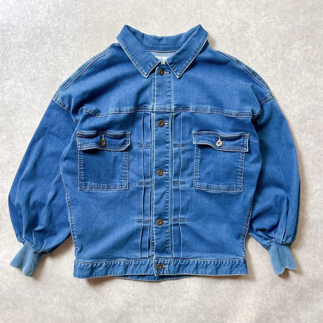 美品♡ビアズリー　beardsley パフ袖デニムジャケット　サイズ2
