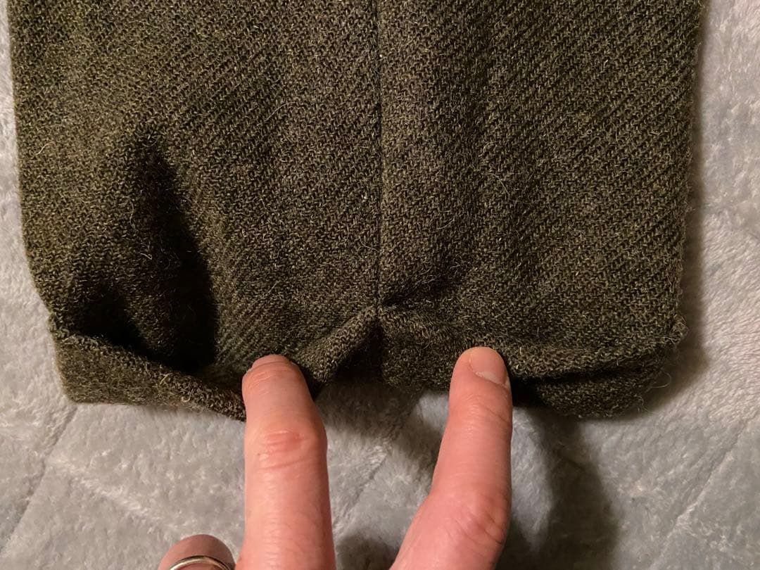 ナイジェルケーボン　メディカルパンツ　ウォッシャブルウール　カーキ　L